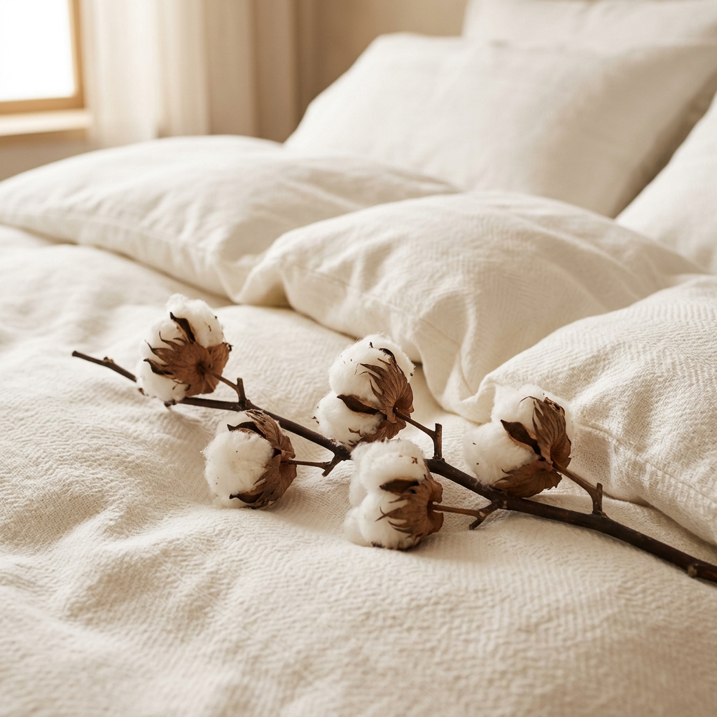 The Twill Bed in organic Aegean cotton